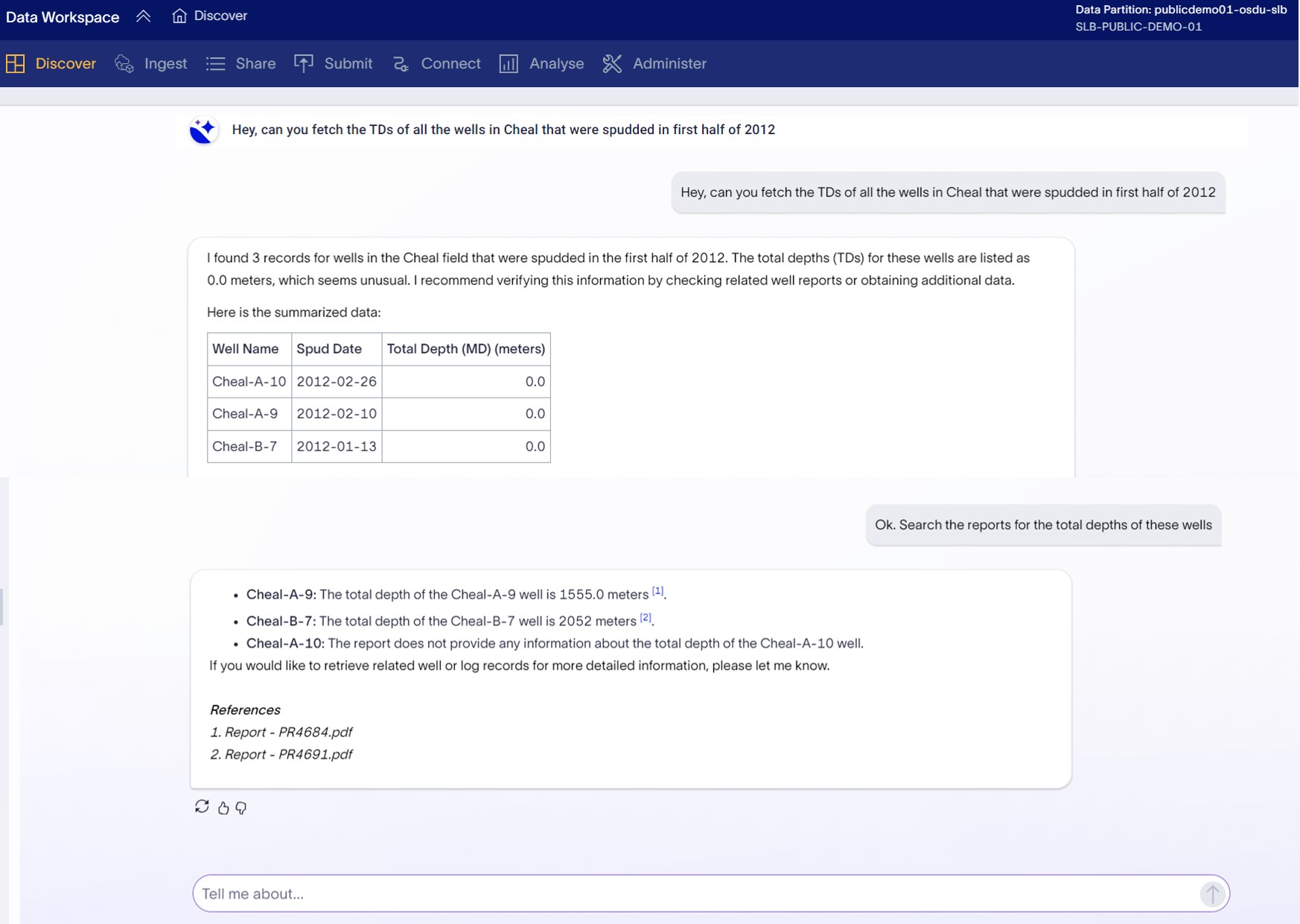 Figure 4: DW search assistant uses analytical reasoning to route search workflows, perform data transformations and incorporate pre-trained knowledge to highlight key observations in retrieved data and make recommendations.